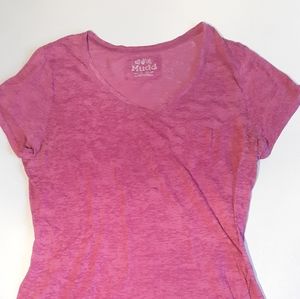 Distressed mudd brand vneck tshirt